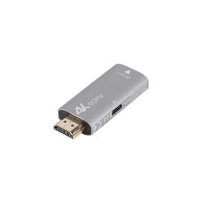 Lanberg AD-HD-DP-01 adaptador de cable de vídeo 0 m HDMI tipo A (Estándar) DisplayPort Plata