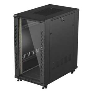 Lanberg FF01-6022-12B armario rack 22U Rack o bastidor independiente Negro