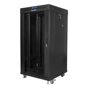Lanberg FF01-6622-12BL armario rack 22U Rack o bastidor independiente Negro