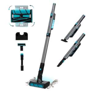 Cecotec Scoba 2100 Twice Aspiradora vertical Batería Secar Ciclónico Sin bolsa 210 W Negro, Azul