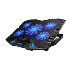 Ewent EW1259 Base de Refrigeración para Portátiles hasta 17" con 5 Ventiladores