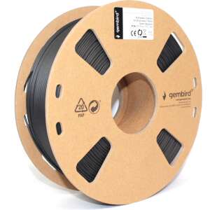 Gembird 3DP-PLA1.75-01-BK material de impresión 3d Ácido poliláctico (PLA) Negro 1,4 kg