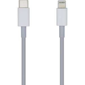 AISENS Cable USB 2.0 USB-? A Lightning PD 2A, Lightning/M-USB-?/M, Blanco, 20cm