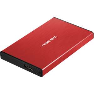 Natec Rhino GO Carcasa 2.5" SATA III USB 3.2 Rojo