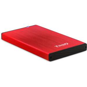 TooQ TQE-2527R Carcasa Externa 2.5" SATA a USB 3.0 Aluminio Negro/Rojo