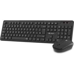 SUBBLIM Teclado Ergonómico y ratón Combo Business Slim Silencioso Inalámbrico 2.4G