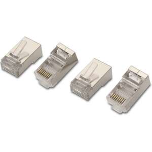 AISENS A139-0298 conector RJ-45 Acero inoxidable, Transparente