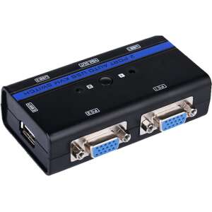 AISENS A111-0064 interruptor KVM Montaje en rack Negro