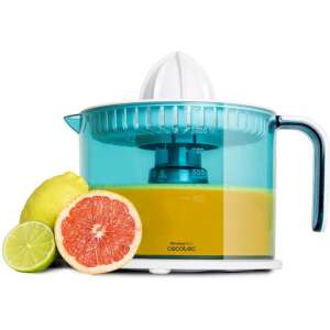 Cecotec ZitrusEasy Basic Exprimidor eléctrico con brazo 40 W Transparente, Turquesa, Blanco