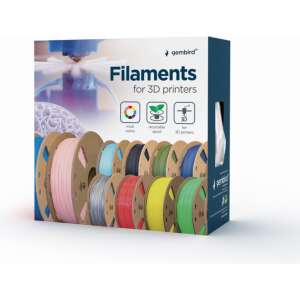 Gembird 3DP-PLA1.75-01-FG material de impresión 3d Ácido poliláctico (PLA) Verde fluorescente 1,4 kg