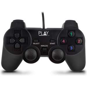 Ewent Play Negro USB 2.0 Gamepad Analógico/Digital PC