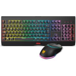 Krom KABALA teclado Ratón incluido Juego RF inalámbrico QWERTY Español Negro