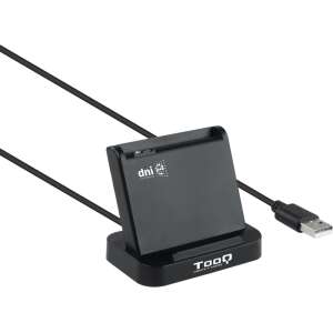 TooQ Lector de Tarjetas Inteligentes DNIe VISION USB 2.0, Negro