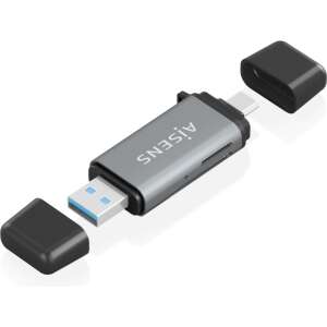 AISENS ASCR-2AC11-GR lector de tarjeta USB 3.2 Gen 1 (3.1 Gen 1) Type-A/Type-C