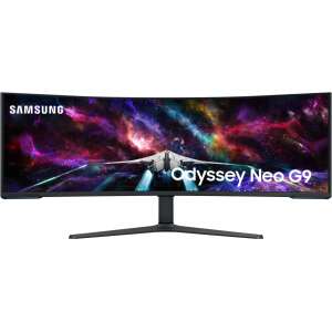 Samsung G95NC LED display 144,8 cm (57") 7680 x 2160 Pixeles Dual UHD Negro, Blanco