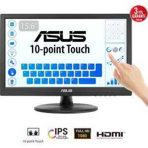 ASUS Touch VT169HE pantalla para PC 39,6 cm (15.6") 1920 x 1080 Pixeles Full HD LED Pantalla táctil Mesa Negro