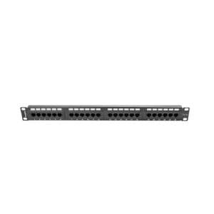 Lanberg PPU5-1024-B Patch Panel Cat.5e UTP 24 Puertos 1U 19" Negro