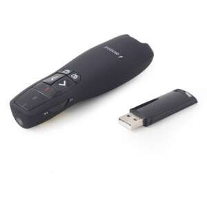 Gembird WP-L-12 apuntador inalámbricos RF Negro