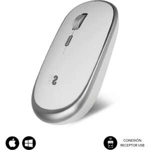 SUBBLIM Ratón Inalámbrico Mini Wireless Mini Mouse Silver