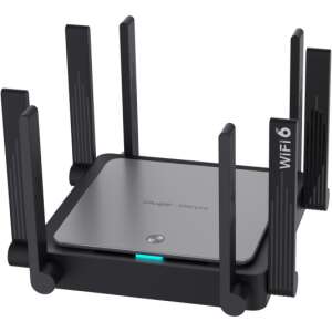 Ruijie Networks RG-EW3200GX PRO router inalámbrico Gigabit Ethernet Doble banda (2,4 GHz / 5 GHz) Negro