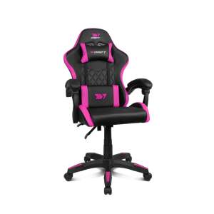 Silla Gaming Drift DR35 Negro/Rosa Fucsia Ergonómica