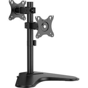 AISENS Soporte de Mesa Eco para 2 Monitores 17"-32" Inclinable y Rotable Negro