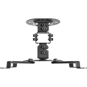 AISENS Soporte Universal Giratorio, Inclinable de Techo para Proyector 13.5Kg, Negro