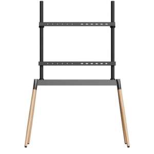 Gembird TVS-86F-01-BK soporte para TV 2,18 m (86") Negro, Madera