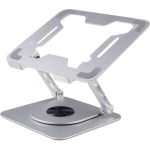 Ewent EW1267 Soporte de Aluminio para Portátil hasta 17.3" con Rotación 360°