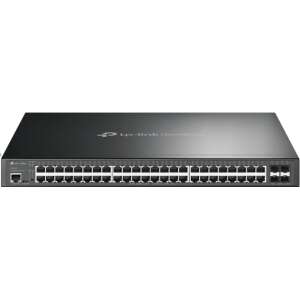 TP-Link Omada SG3452XP switch Gestionado L2+ Gigabit Ethernet (10/100/1000) Energía sobre Ethernet (PoE) 1U Negro