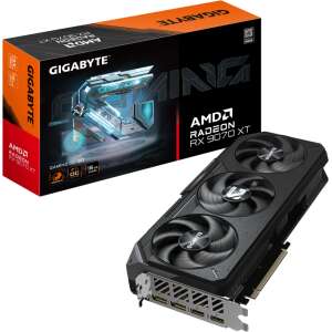 GIGABYTE Radeon RX 9070 XT GAMING OC 16G Tarjeta Gráfica - 16GB GDDR6, 256 bits, PCI-E 5.0, 3060 MHz Frecuencia Base, 2 x DisplayPort, 2 x HDMI, GV-R9070XTGAMING OC-16GD