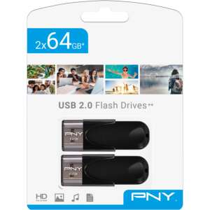 PNY Attaché 4 2.0 64GB unidad flash USB USB tipo A Negro
