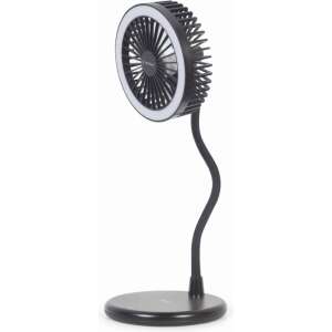 Gembird TA-WPC10-LEDFAN-01 ventilador Negro
