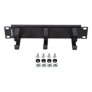 Lanberg AK-1702-B Organizador de Cables 10" 1U 3 Anillas