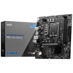 MSI PRO H610M-E DDR5 mATX Placa Base Intel LGA 1700